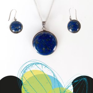 Joyas Coloniales - Piedra Lapiz Lazuli - Rumaq Joyas